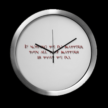 Angel's Philosophy Modern Wall Clock